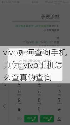 vivo如何查询手机真伪_vivo手机怎么查真伪查询