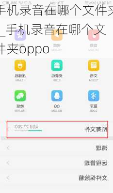 手机录音在哪个文件夹?_手机录音在哪个文件夹oppo