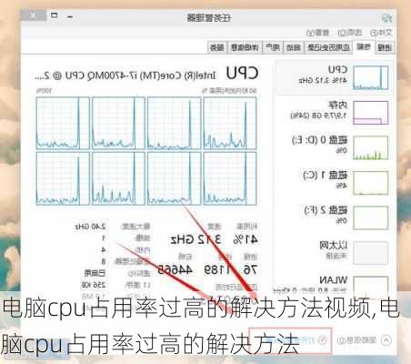 电脑cpu占用率过高的解决方法视频,电脑cpu占用率过高的解决方法