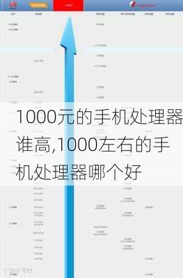 1000元的手机处理器谁高,1000左右的手机处理器哪个好