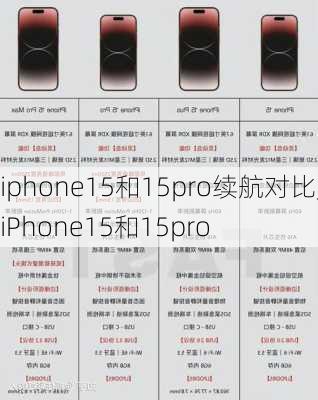 iphone15和15pro续航对比,iPhone15和15pro