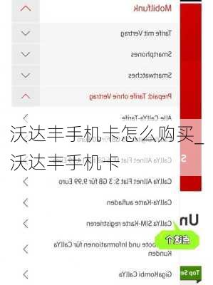 沃达丰手机卡怎么购买_沃达丰手机卡