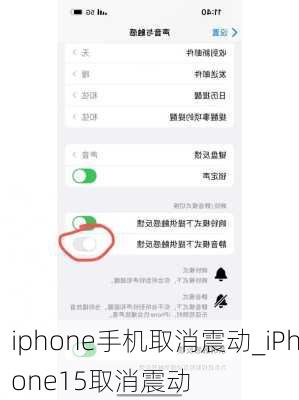 iphone手机取消震动_iPhone15取消震动