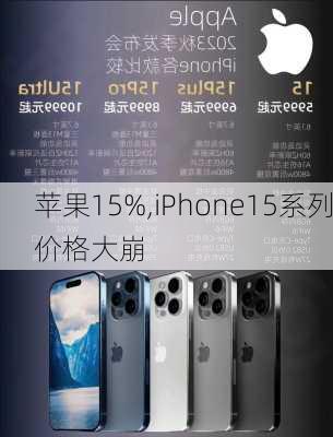 苹果15%,iPhone15系列价格大崩