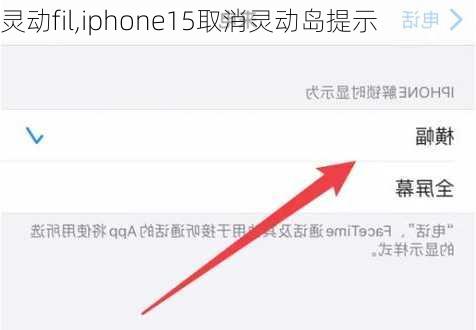 灵动fil,iphone15取消灵动岛提示