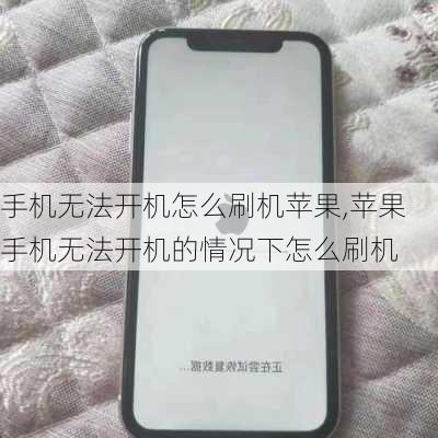 手机无法开机怎么刷机苹果,苹果手机无法开机的情况下怎么刷机