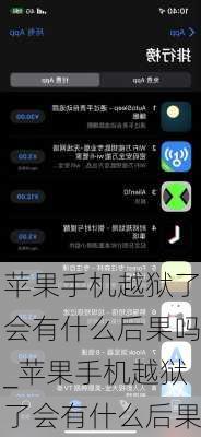 苹果手机越狱了会有什么后果吗_苹果手机越狱了会有什么后果