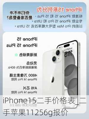 iPhone15二手价格表_二手苹果11256g报价