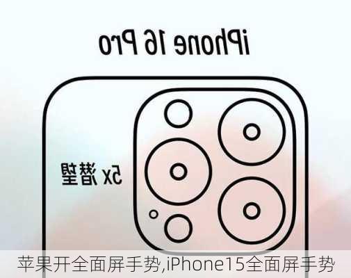 苹果开全面屏手势,iPhone15全面屏手势