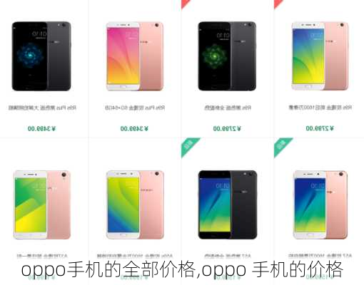 oppo手机的全部价格,oppo 手机的价格