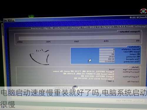 电脑启动速度慢重装就好了吗,电脑系统启动很慢