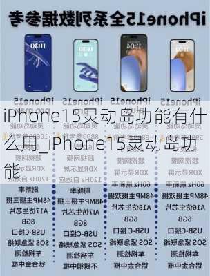 iPhone15灵动岛功能有什么用_iPhone15灵动岛功能