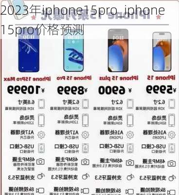 2023年iphone15pro_iphone15pro价格预测