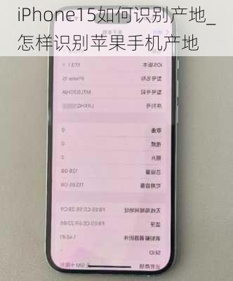 iPhone15如何识别产地_怎样识别苹果手机产地