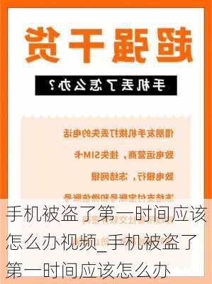 手机被盗了第一时间应该怎么办视频_手机被盗了第一时间应该怎么办