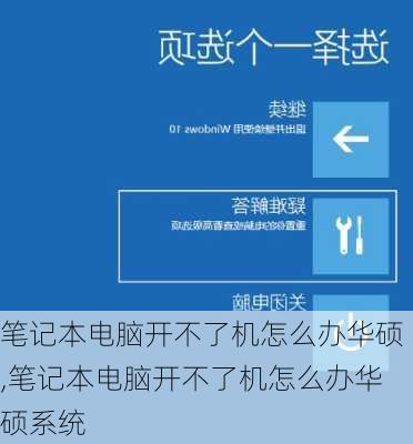 笔记本电脑开不了机怎么办华硕,笔记本电脑开不了机怎么办华硕系统