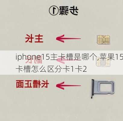 iphone15主卡槽是哪个,苹果15卡槽怎么区分卡1卡2