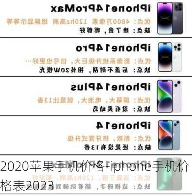 2020苹果手机价格-iphone手机价格表2023