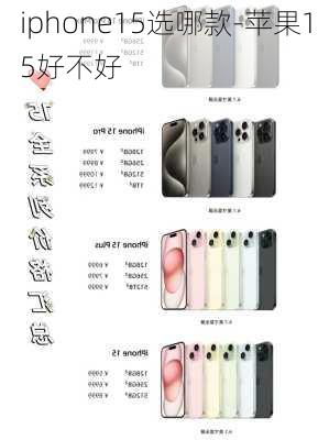 iphone15选哪款-苹果15好不好