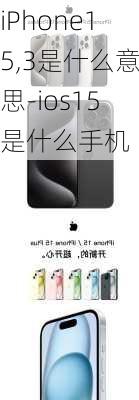 iPhone15,3是什么意思-ios15是什么手机