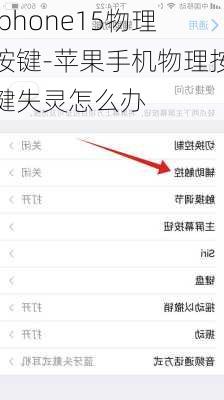 iphone15物理按键-苹果手机物理按键失灵怎么办