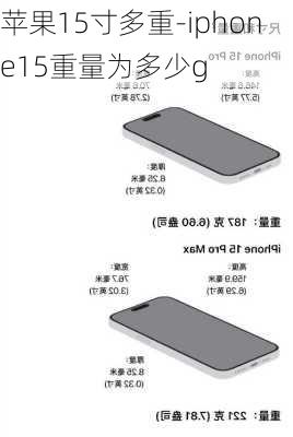 苹果15寸多重-iphone15重量为多少g