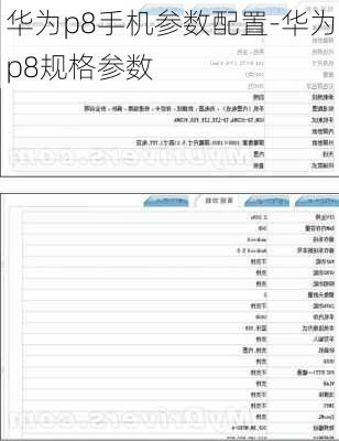 华为p8手机参数配置-华为p8规格参数