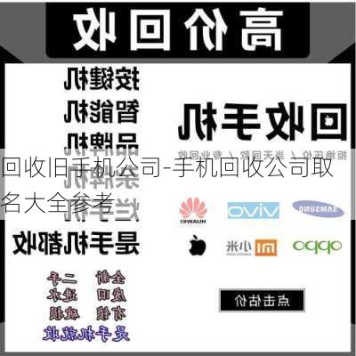 回收旧手机公司-手机回收公司取名大全参考