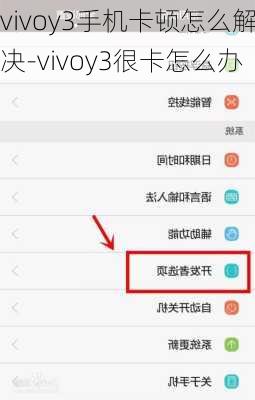 vivoy3手机卡顿怎么解决-vivoy3很卡怎么办