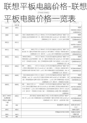 联想平板电脑价格-联想平板电脑价格一览表