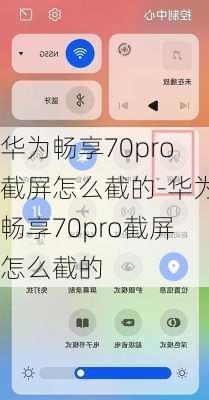 华为畅享70pro截屏怎么截的-华为畅享70pro截屏怎么截的