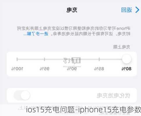 ios15充电问题-iphone15充电参数