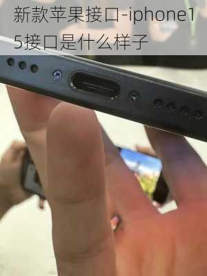 新款苹果接口-iphone15接口是什么样子