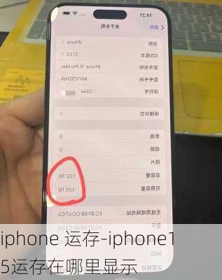 iphone 运存-iphone15运存在哪里显示