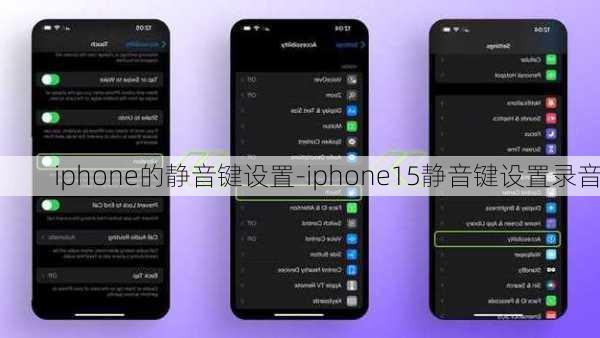 iphone的静音键设置-iphone15静音键设置录音