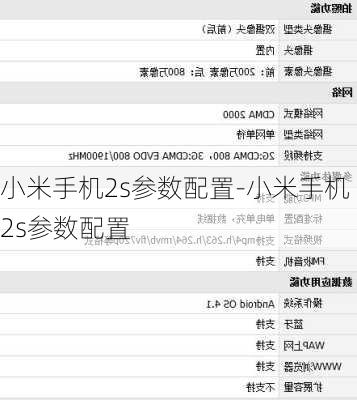 小米手机2s参数配置-小米手机2s参数配置