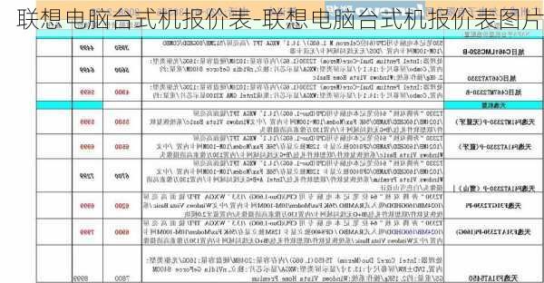 联想电脑台式机报价表-联想电脑台式机报价表图片