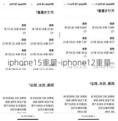 iphone15重量-iphone12重量