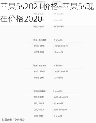 苹果5s2021价格-苹果5s现在价格2020