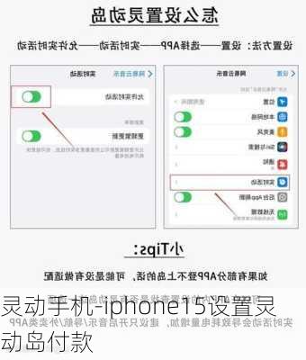 灵动手机-iphone15设置灵动岛付款