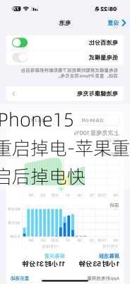 iPhone15重启掉电-苹果重启后掉电快