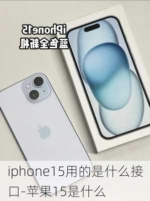 iphone15用的是什么接口-苹果15是什么