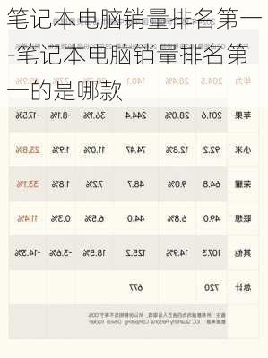 笔记本电脑销量排名第一-笔记本电脑销量排名第一的是哪款