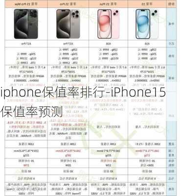 iphone保值率排行-iPhone15保值率预测