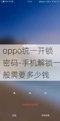 oppo统一开锁密码-手机解锁一般需要多少钱