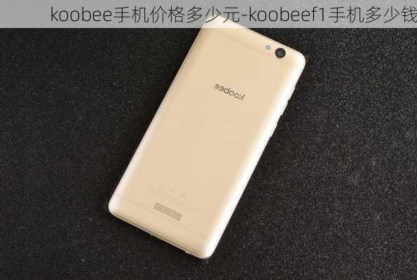 koobee手机价格多少元-koobeef1手机多少钱