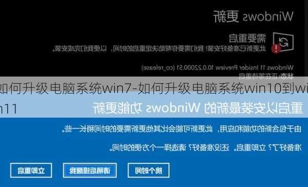 如何升级电脑系统win7-如何升级电脑系统win10到win11