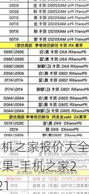 手机之家报价大全苹果-手机之家2021