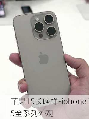 苹果15长啥样-iphone15全系列外观