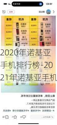 2020年诺基亚手机排行榜-2021年诺基亚手机